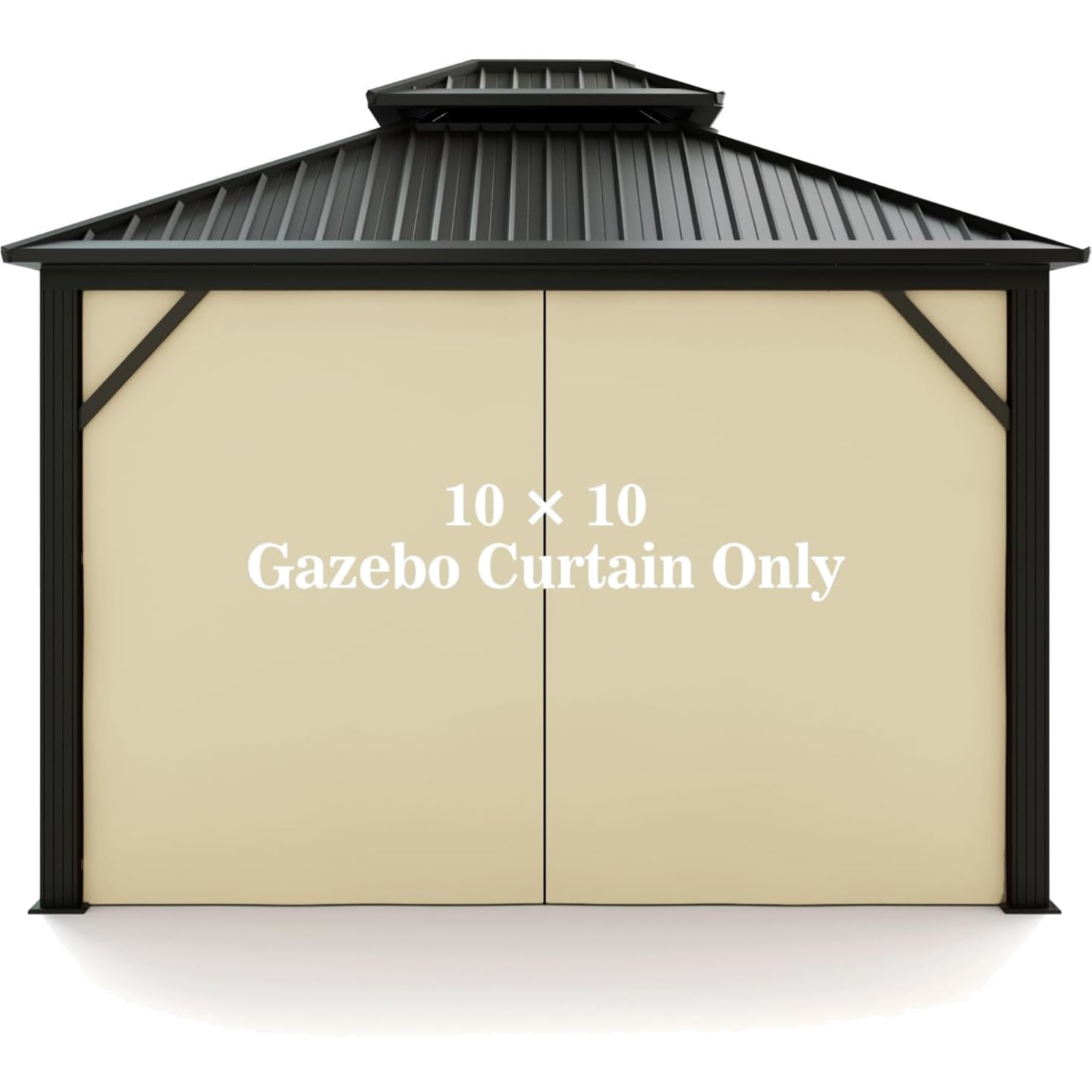 Gazebo Privacy Curtain Polyester 10×10 Water Resistant UV Block Outdoor Panel