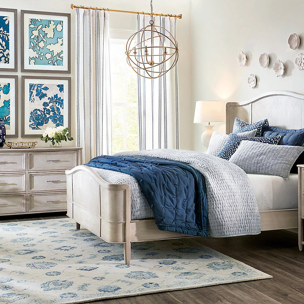 Ballard Designs Hollis Ditsy Stripe Drapery Panel…
