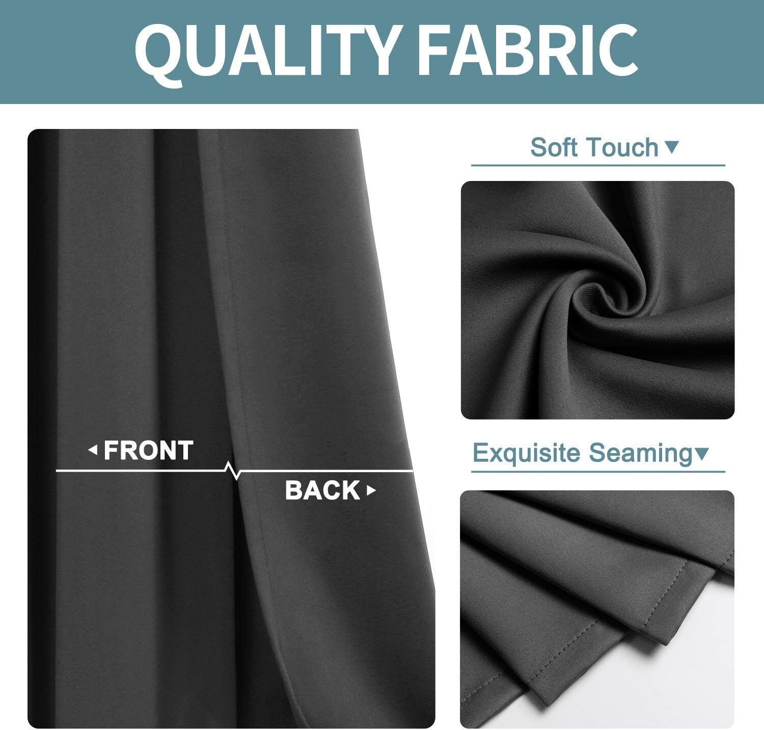 Blackout curtains for doorways and closets(1 panel, 34 x 80 inches)