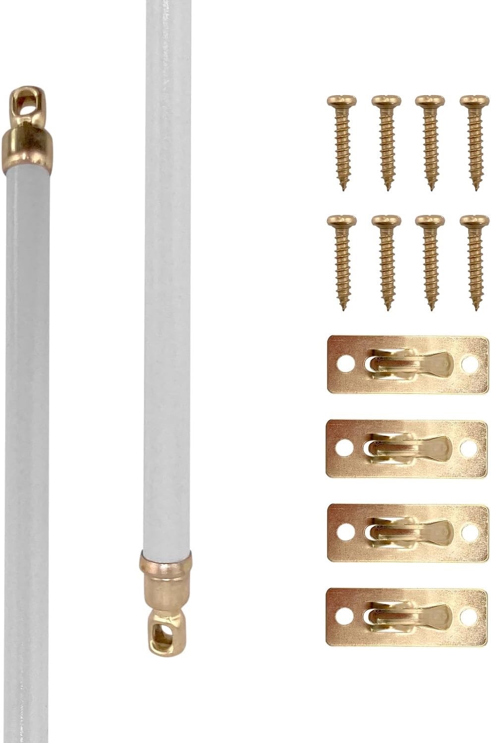 Swivel End Sash Rods for Doors, Windows, and Sidelights 11-19” 2-Pack