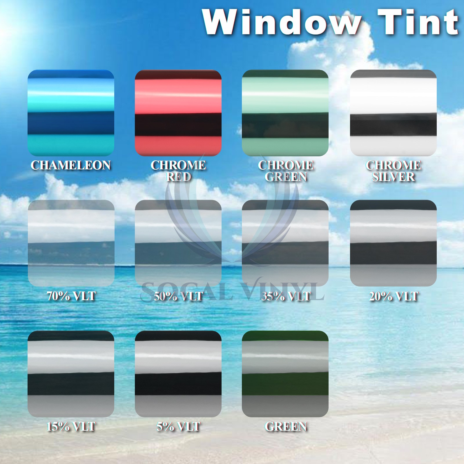 20″x10FT Uncut Window Tinting Film Car Home Office Glass Privacy Security Roll