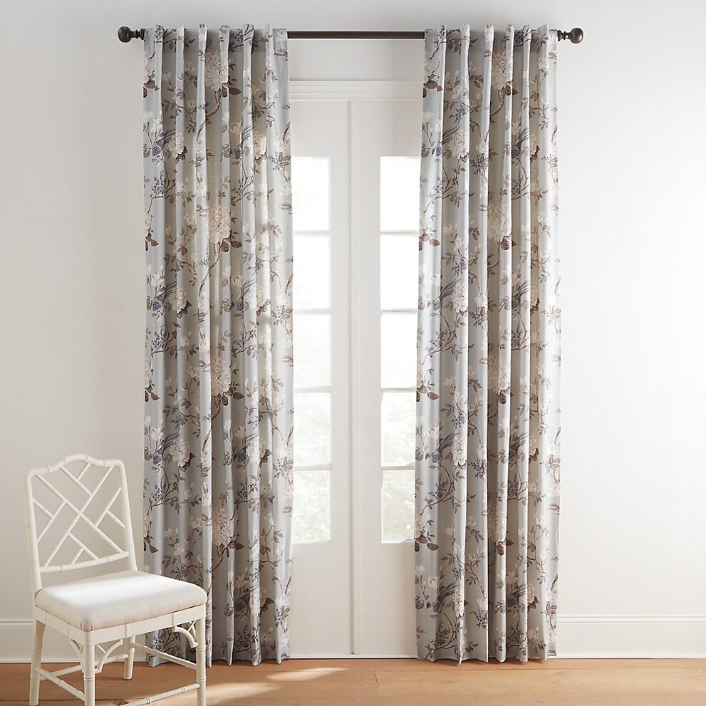 Ballard Designs Etta Floral Drapery Panel…