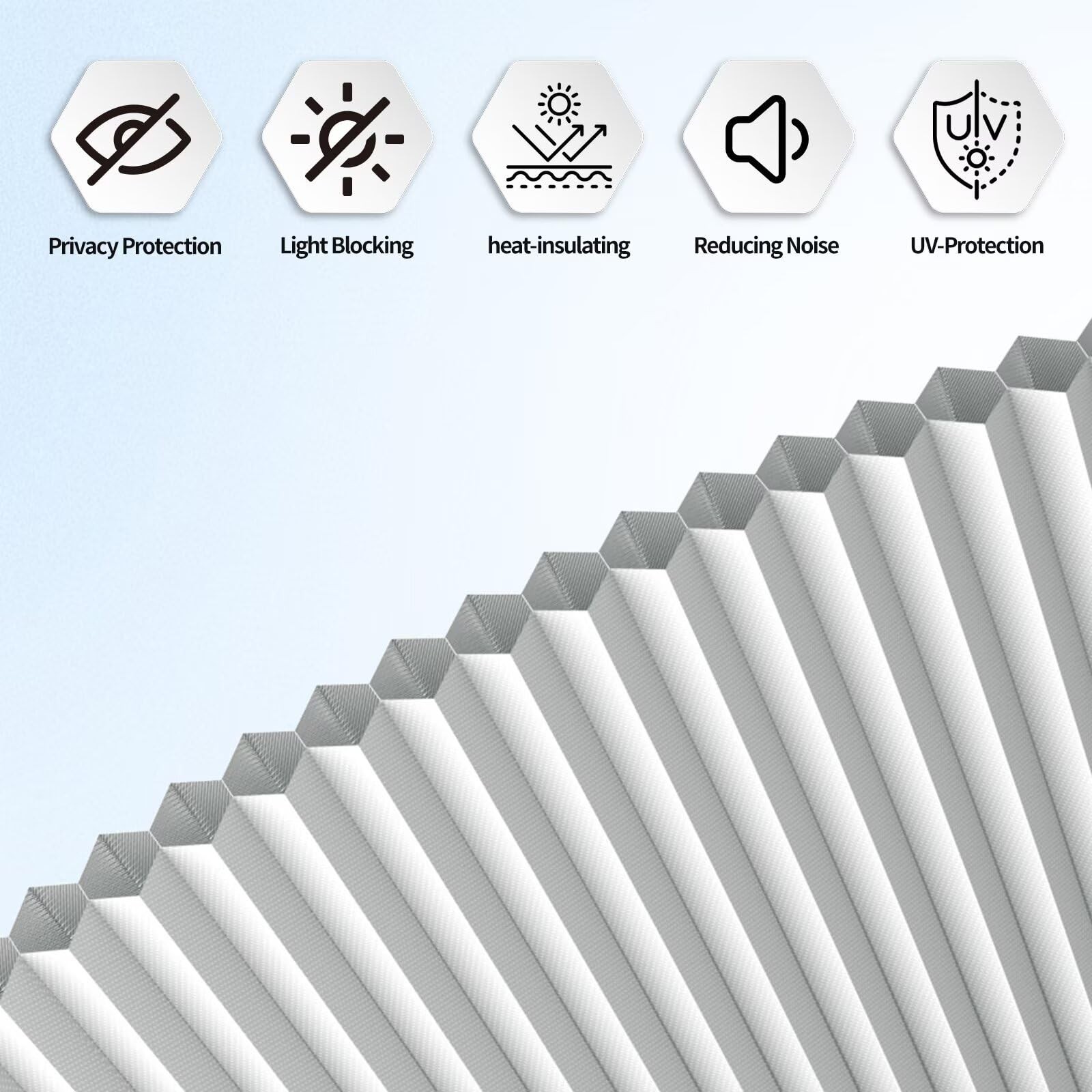 Arch Window Shades Half Circle Blackout Cellular Shades Cordless No Drill Bli…