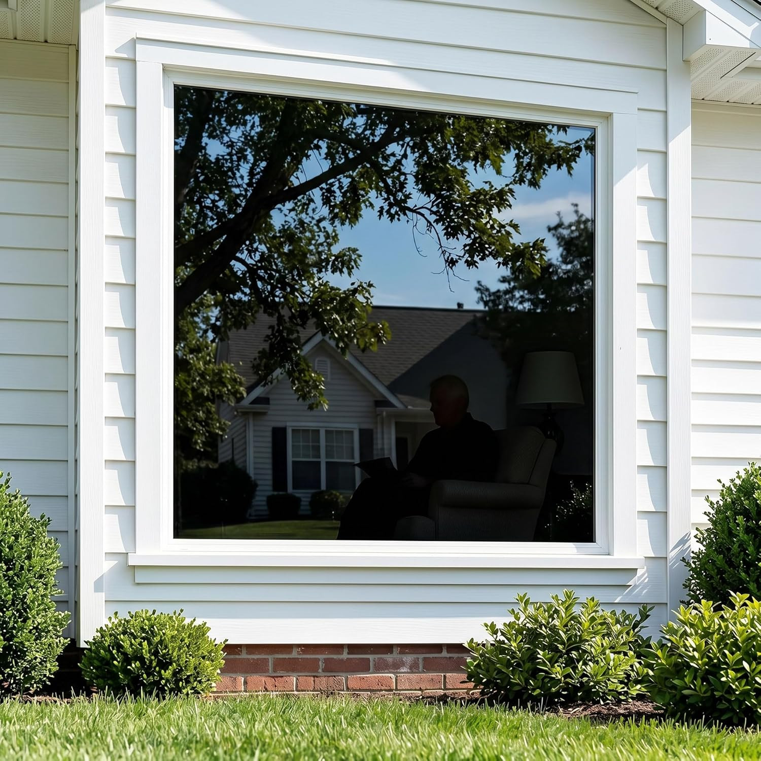 One Way Privacy Window Film, Heat Blocking Window Tint, Carbon Black 2Mil Profes