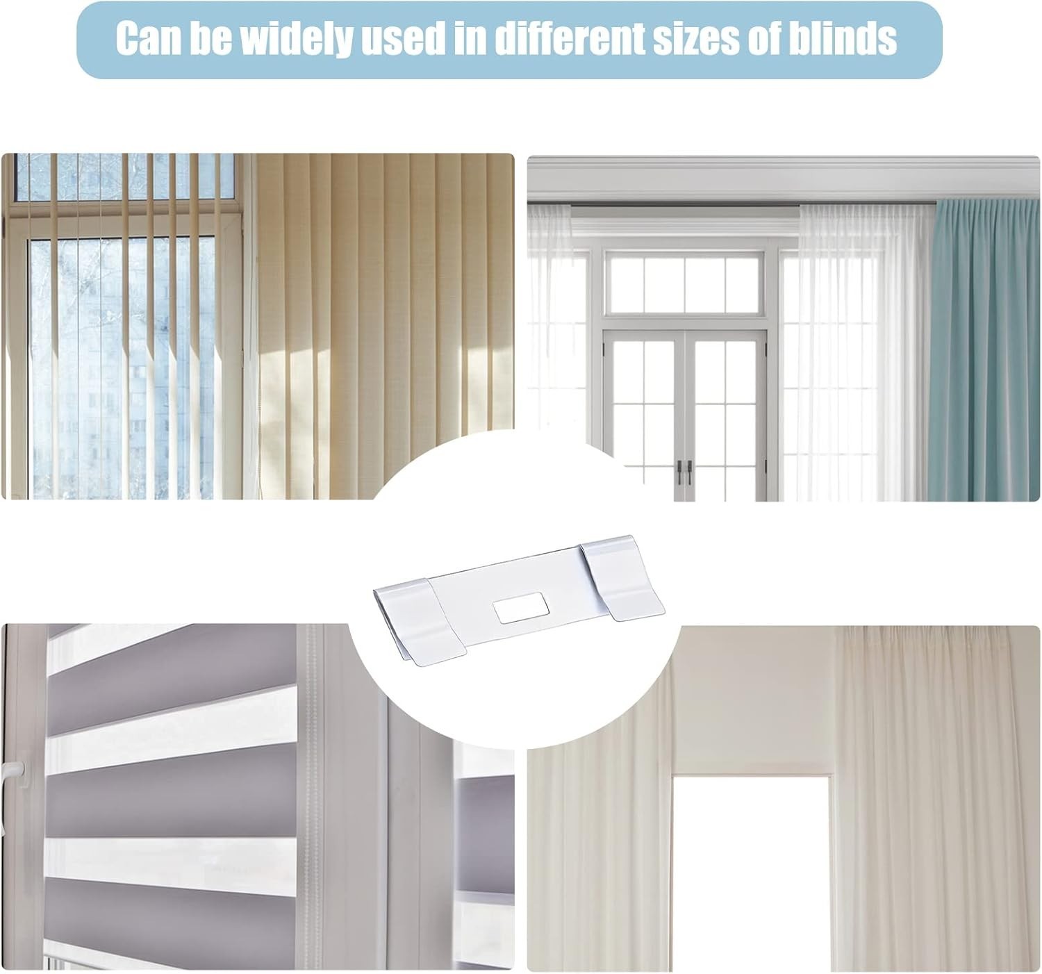 20 Pcs Vertical Blind Repair Vane Savers Metal Vertical Blind Repair Tabs Window