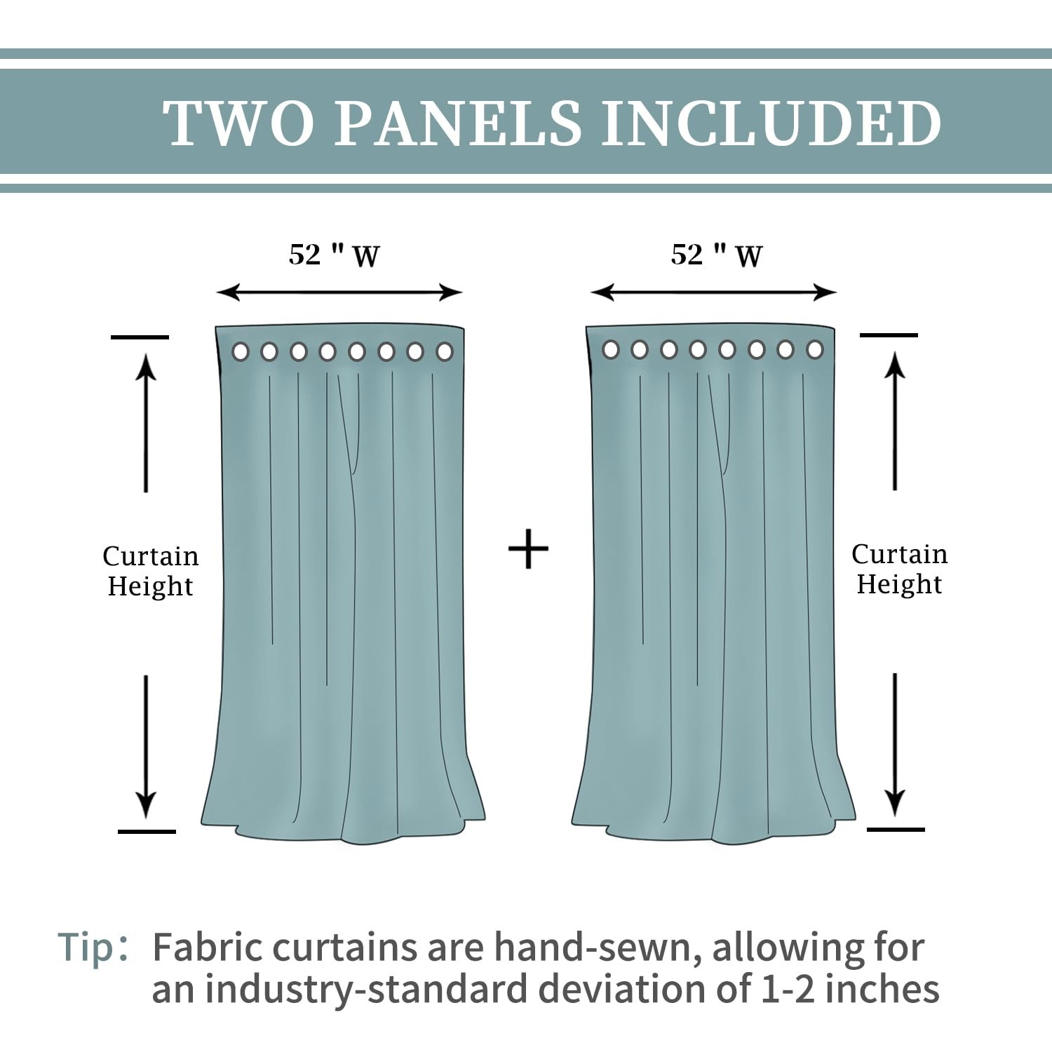 BGment Linen Look Semi Sheer Curtains for Bedroom, 52 x 54 Inch White Grommet