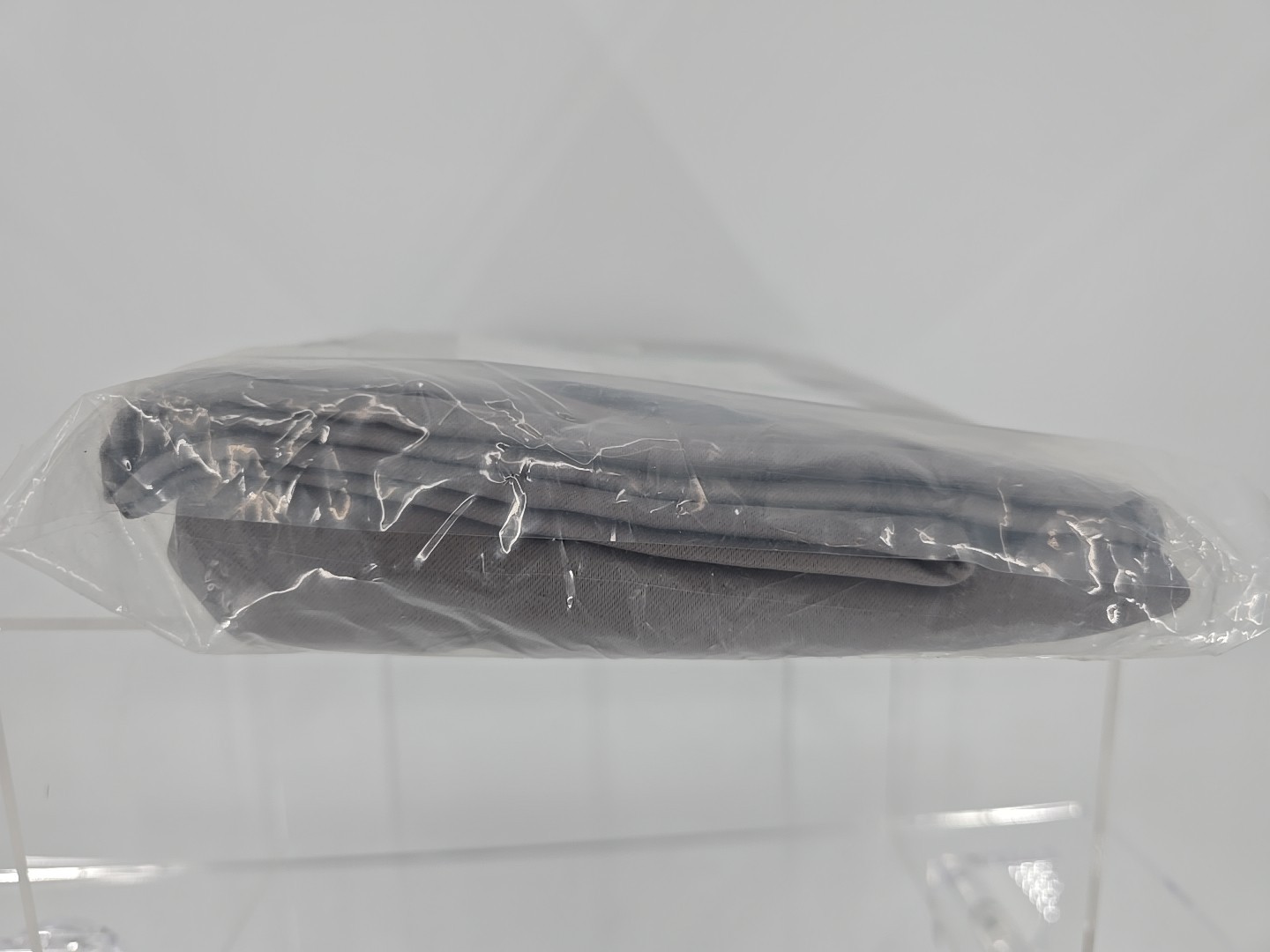 H.VERSAILTEX Solid Blackout Energy Efficient Tie Up Shades Dove Gray 42″wx63″L