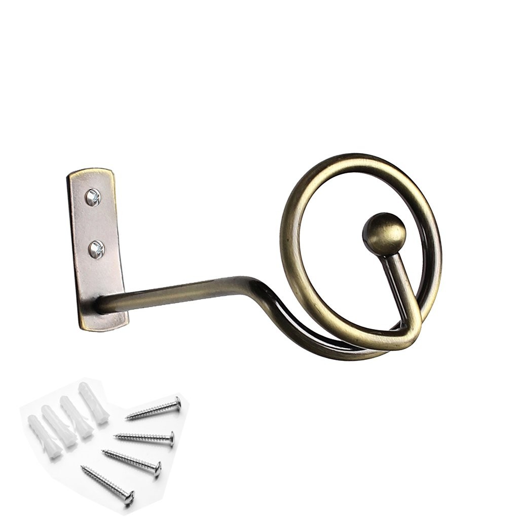 Curtain Holdback Bronze Set of 4 Drape Holder Hook Tieback for 2pair