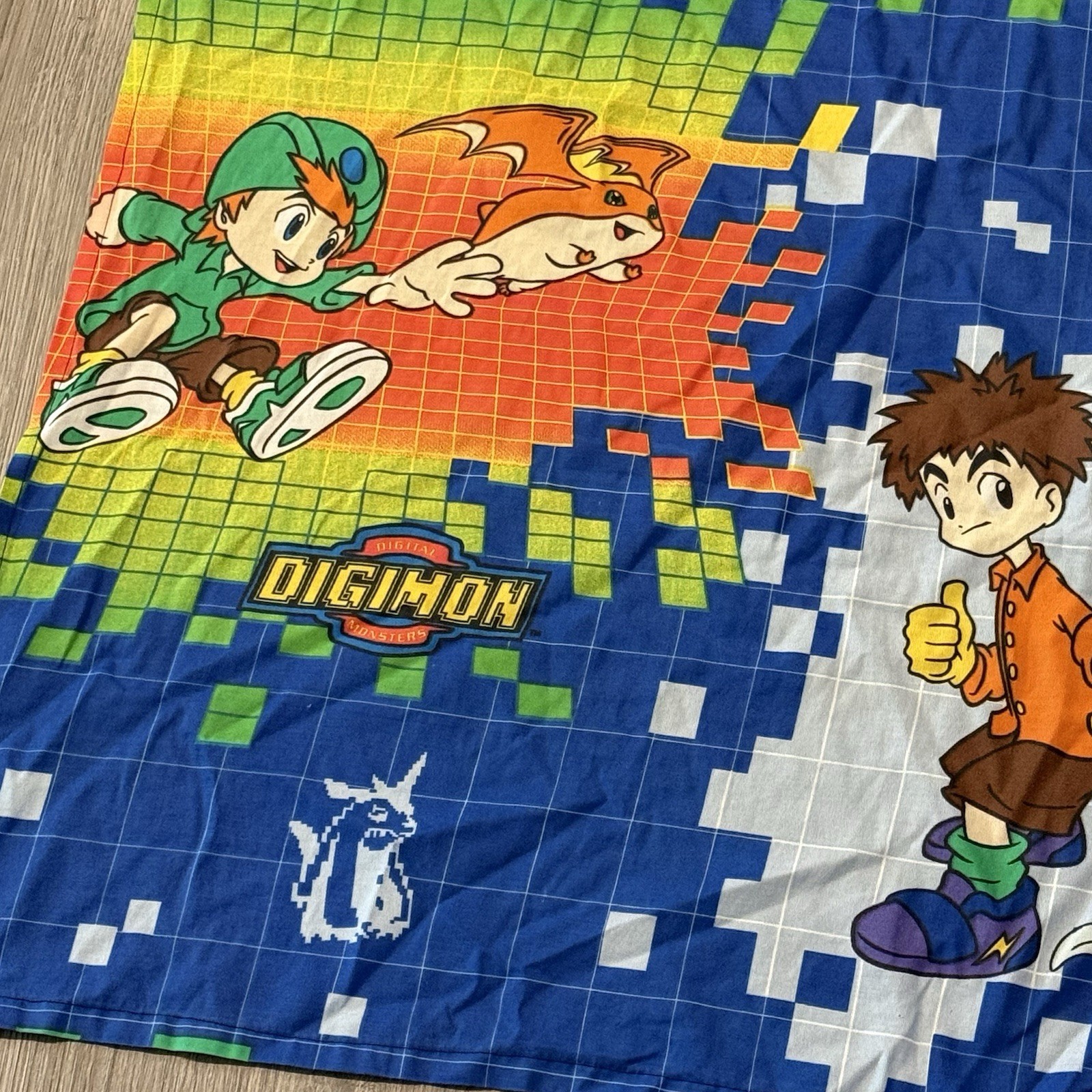 Digimon Curtains Digivice Activated Digi Rookie Of The Year Vtg Set Of 2 *read
