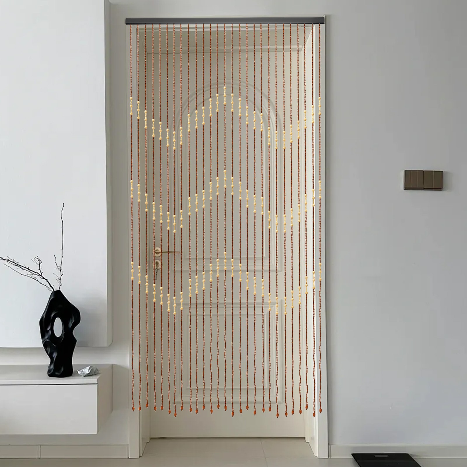 Bamboo Bead Curtain String Door Curtains Beaded Wooden Curtain Fit For Doorway