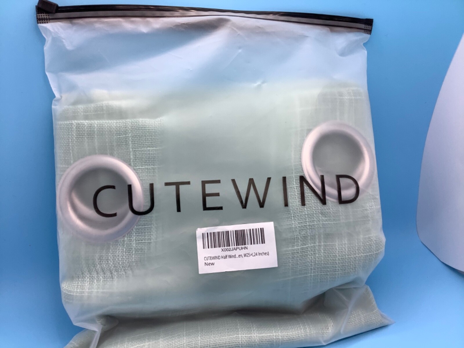 CUTEWIND 2 NEW Curtains 24 inches Long X 25 inches wide Window Panels Green