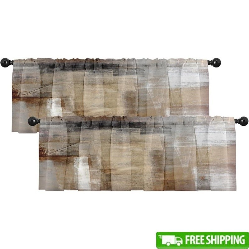 High-Quality Polyester Window Curtain Valances Living Room Bedroom Kitchen New