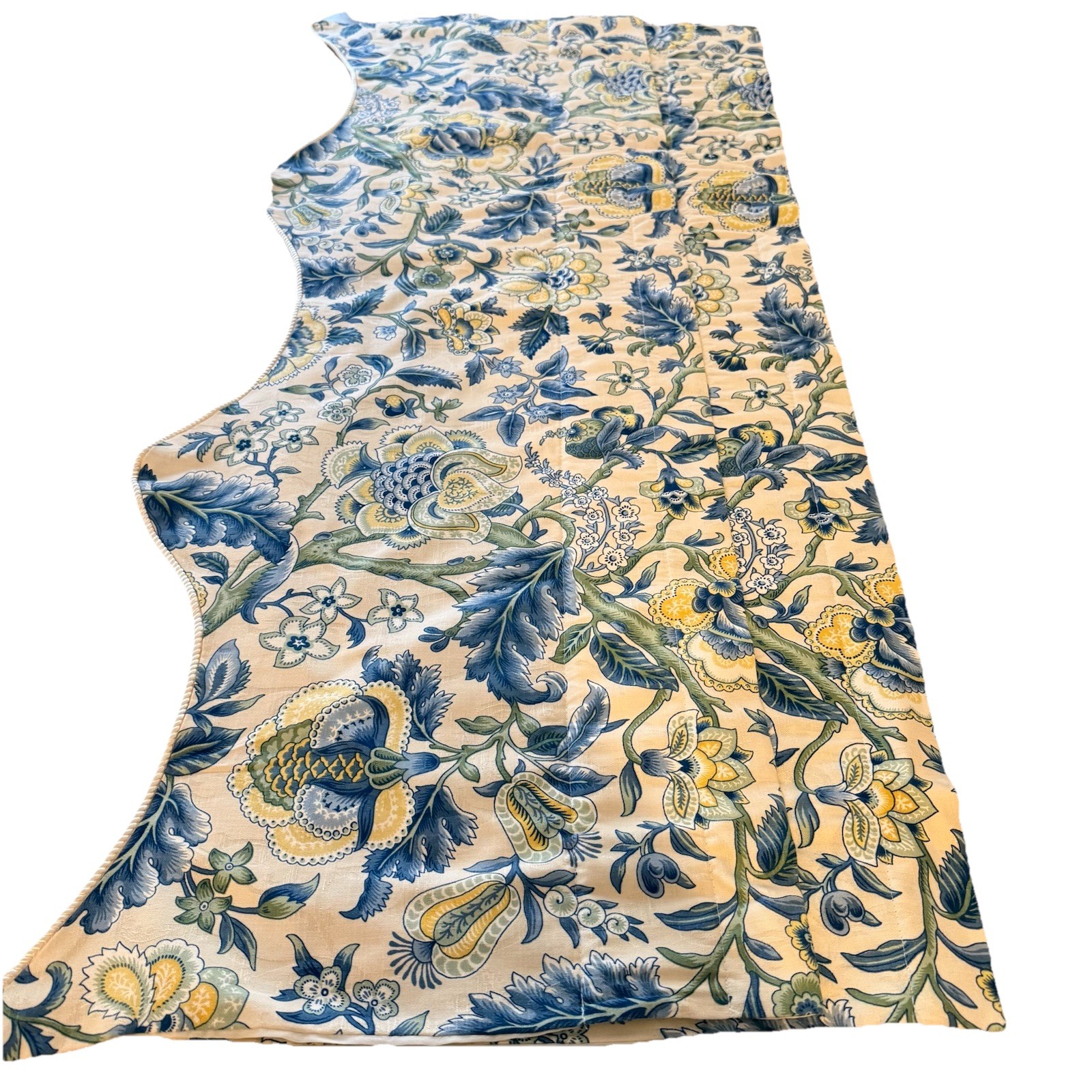 SET Of 2 Waverly Imperial Dress Damask USA VTG Floral Window Valances 21”x48”