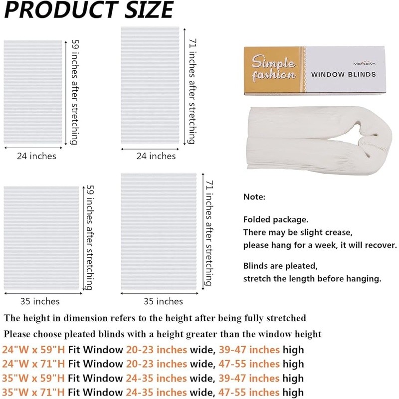 Self Adhesive Adjustable Blinds Easy Install Cordless Window Shade Filtering New