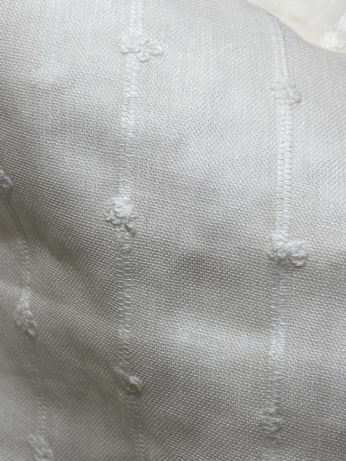 Vtg Ikea Matilda Light Filtering Sheer White Tab Top Curtains Long 55 X 98″ New