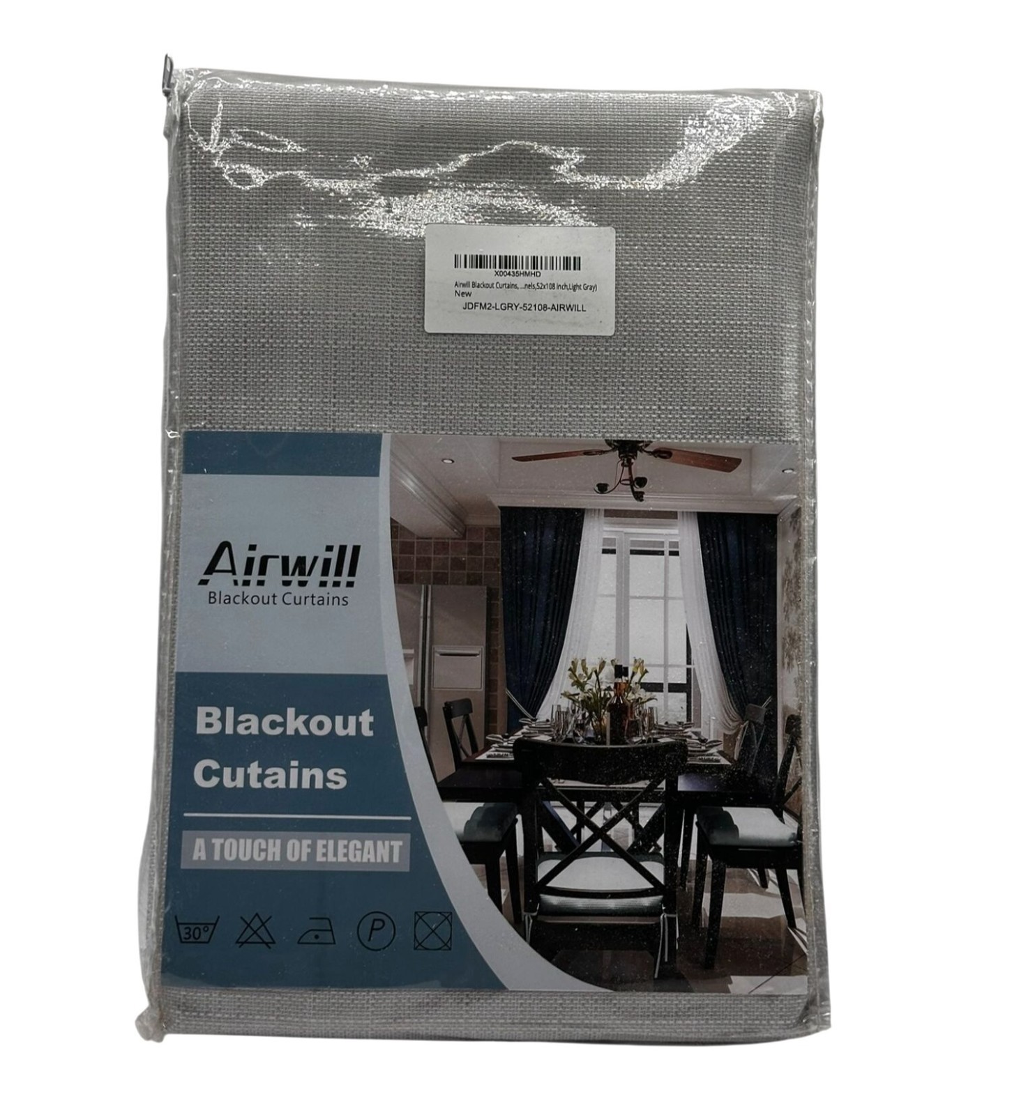 Airwill Professional Grade Blackout Curtains 99.99% Light Blocking Thermal