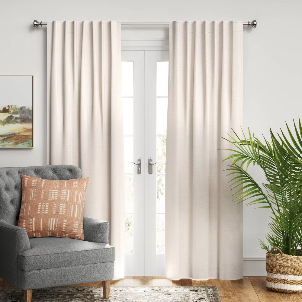 Blackout Velvet Window Curtain Panel – Threshold