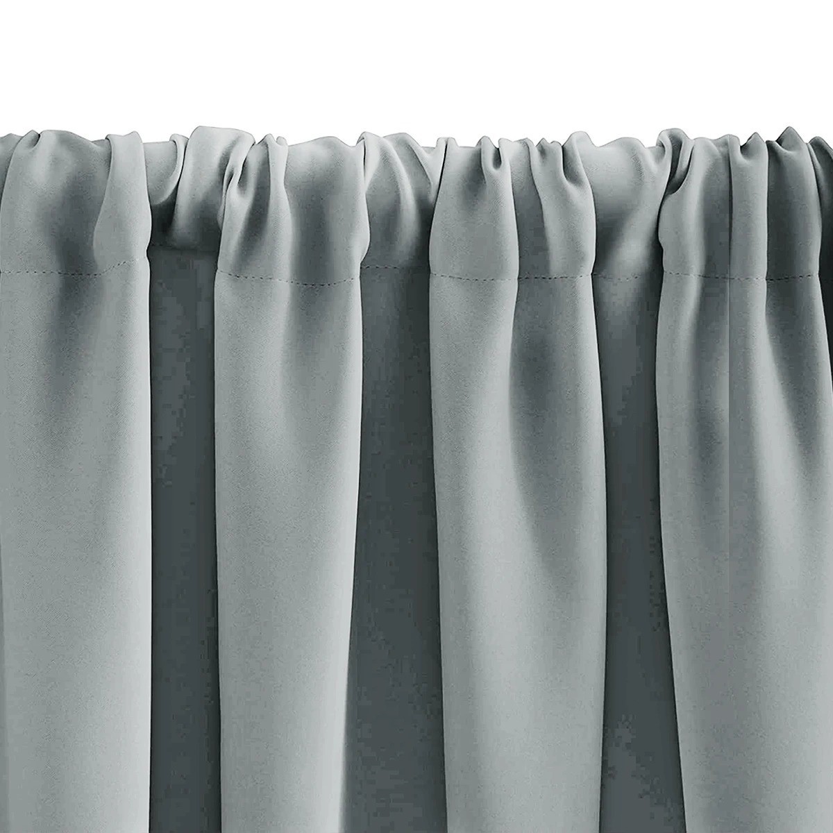 Solid Short Blackout Curtain UV Protection for Kitchen Bathroom Window