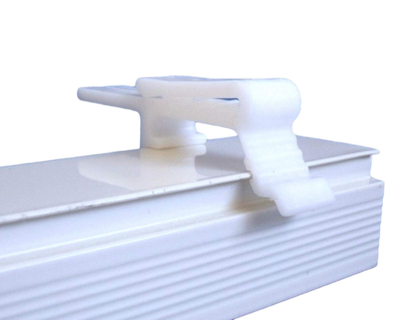 6Pcs Valance Clip Vertical Blinds Dust Cover Holder Bracket for 1-1/2″ or 1-9/16
