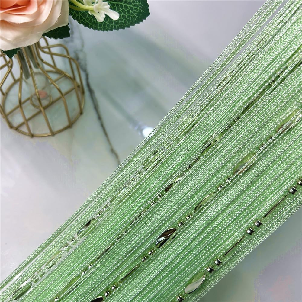 100Cmx200Cm Decorative Door String Curtain Beads Wall Panel Fringe Window Room D