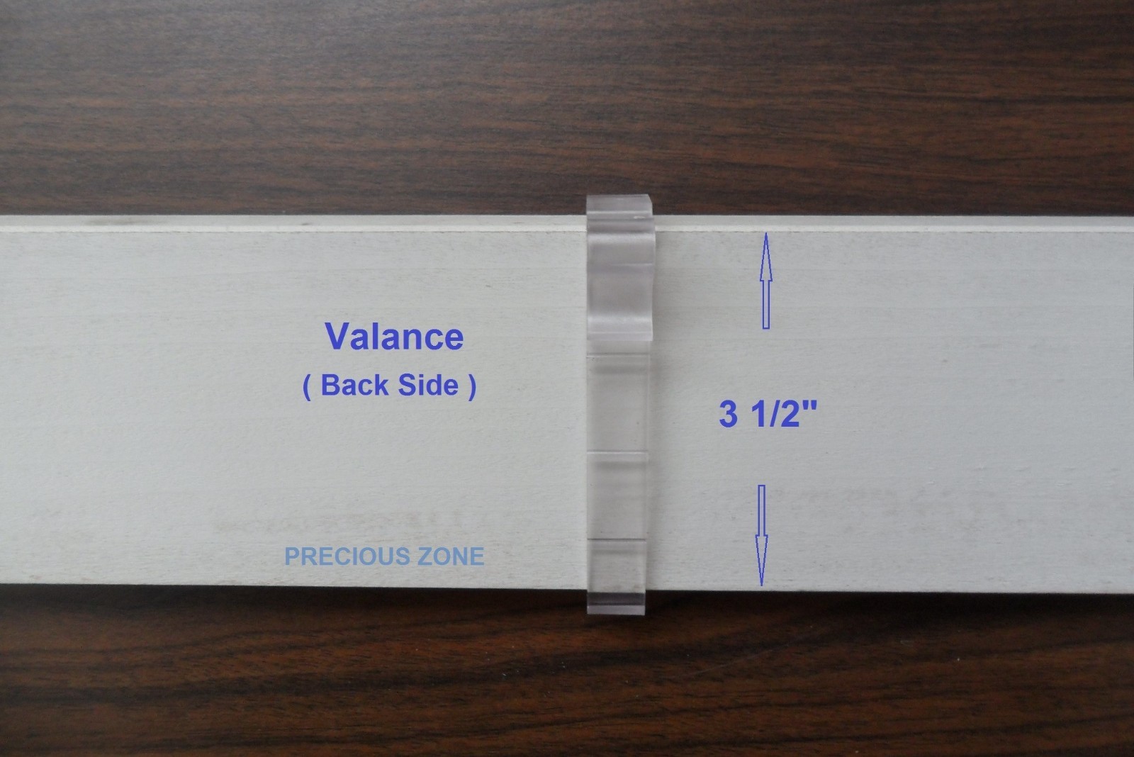 12 Pcs 3 1/2 Inch Valance Clips For Horizontal Faux wood & Wood Blinds Parts 3.5