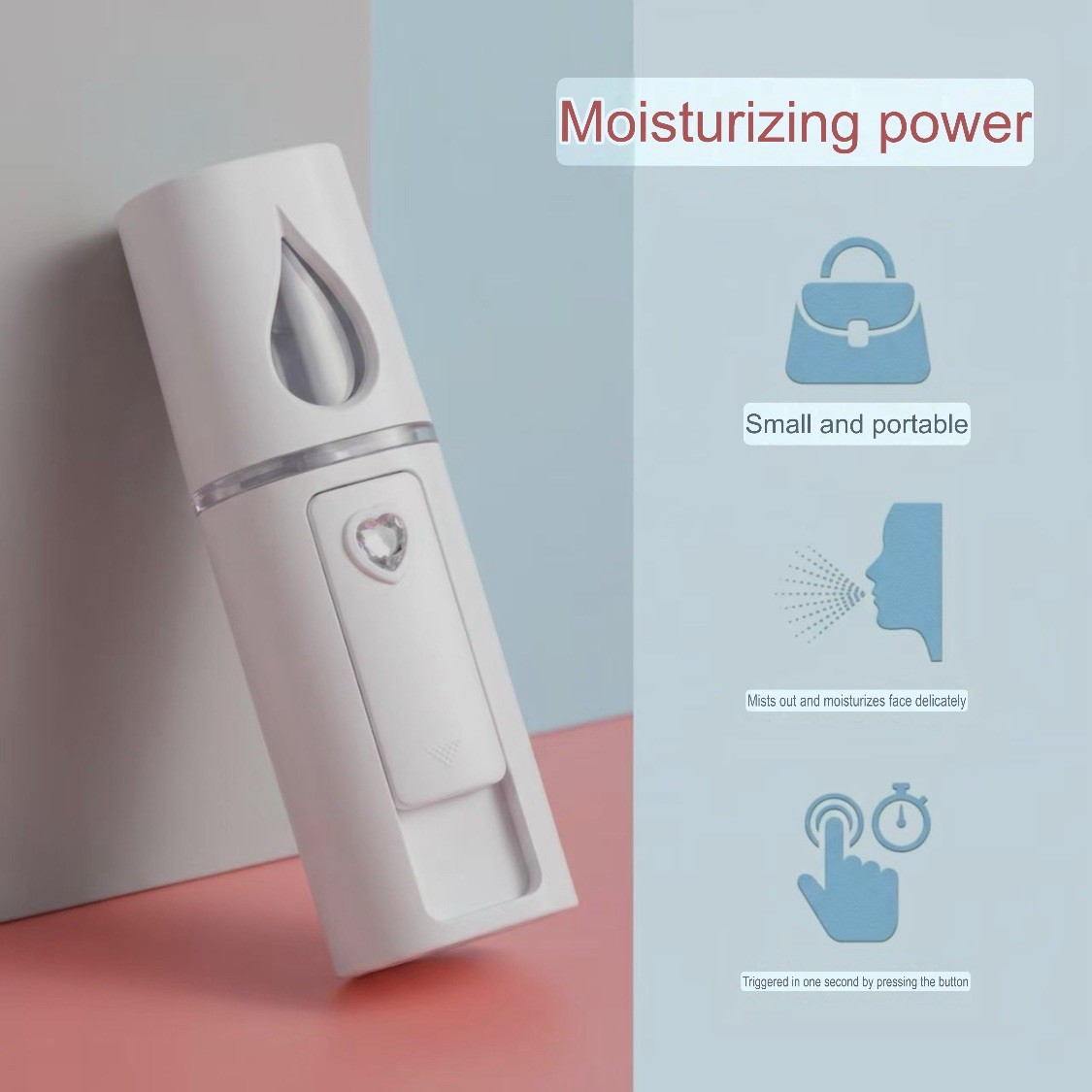 Portable Nano Facial Mister Mini Facial Steamer Atomization Eyelash Extension