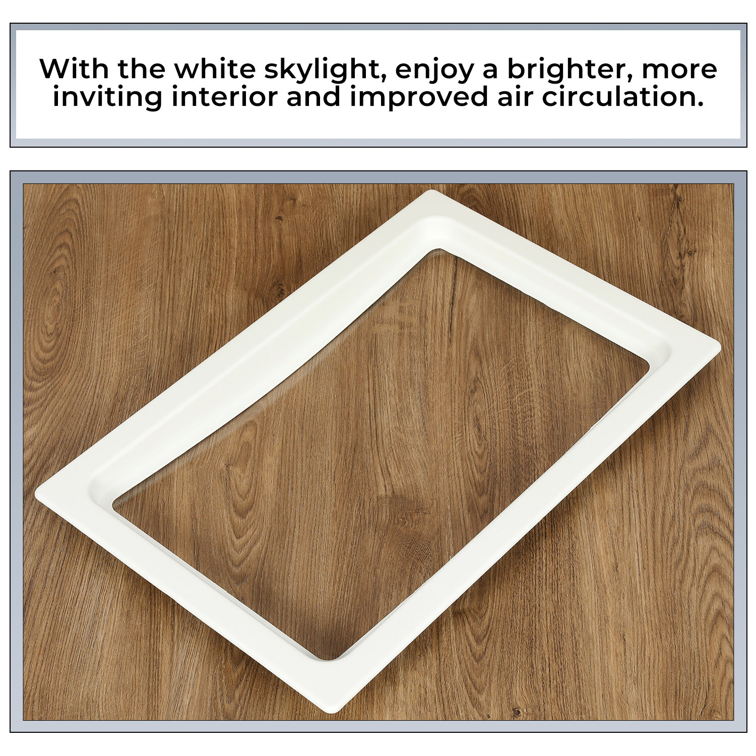 White Skylight Inner Dome 24×16 Inch For RV/Camper/Food Truck