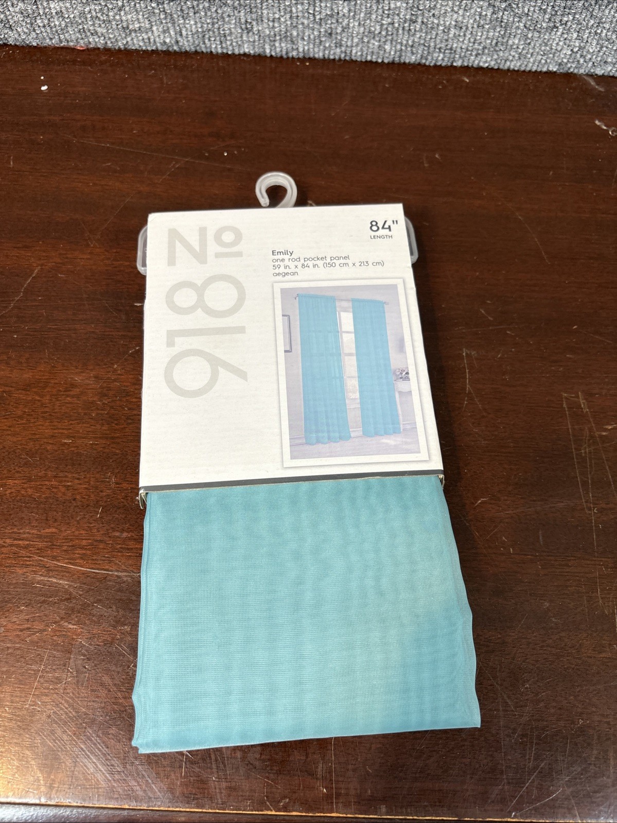No. 918 Lichtenberg Emily Sheer Voile Rod Pocket Curtain Panel 59″ x 84″ Aeagan
