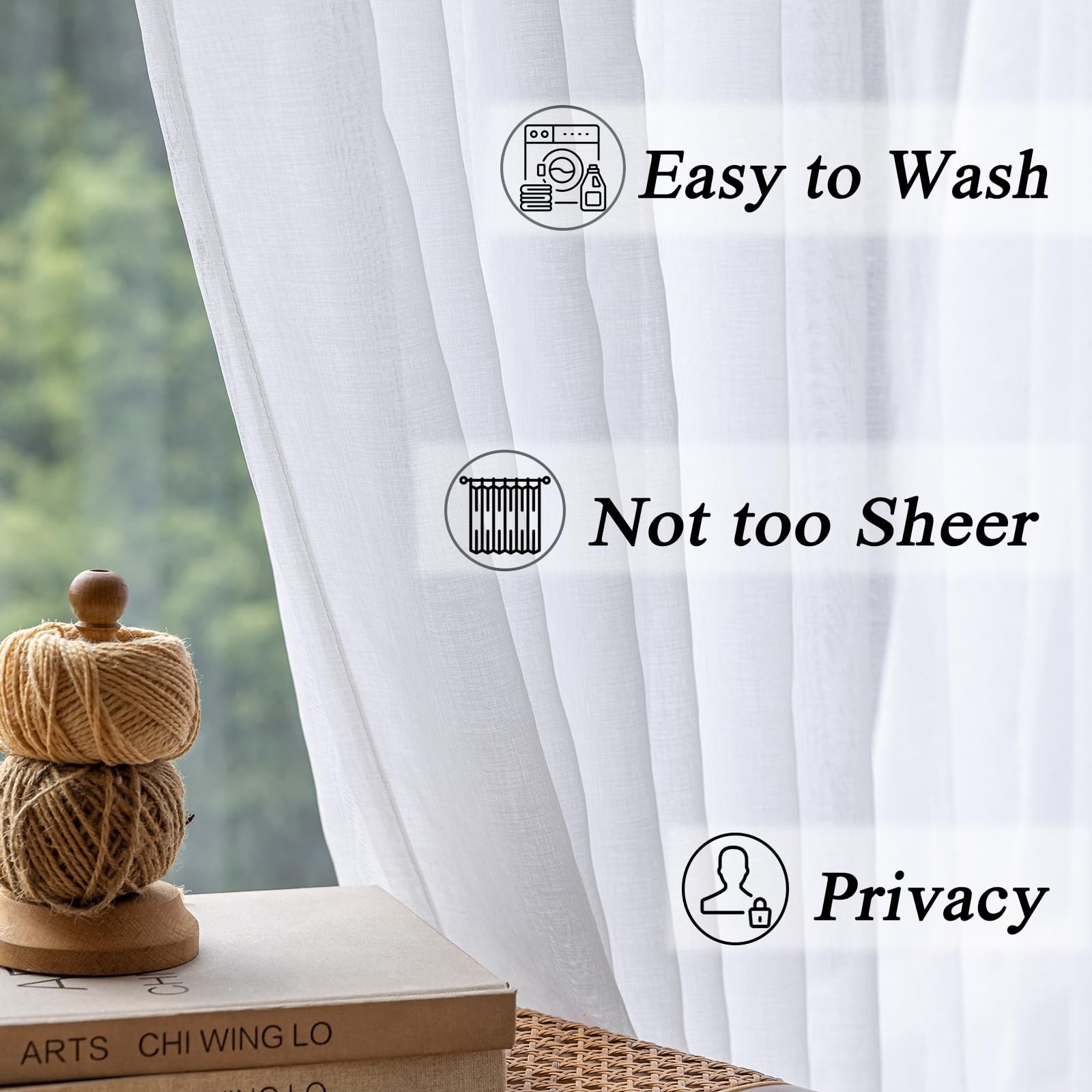 Toava Deco Extra Wide Divider Track Pinch Pleated Square Curtains 84X84 Inches