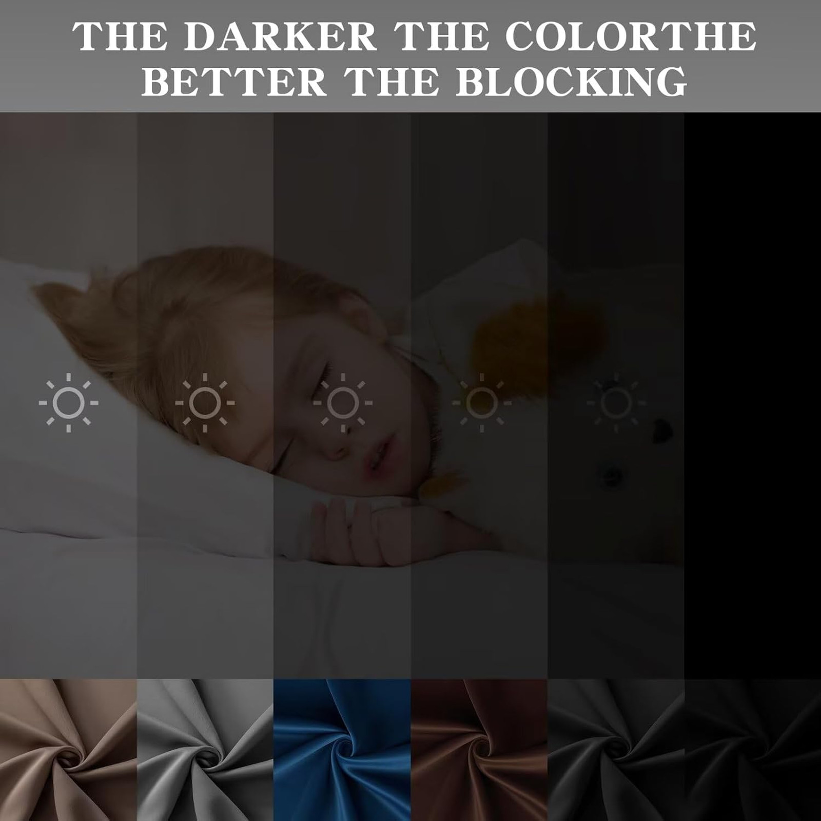 Blackout Curtains for Bedroom and Living Room Grommet Thermal Insulated Room