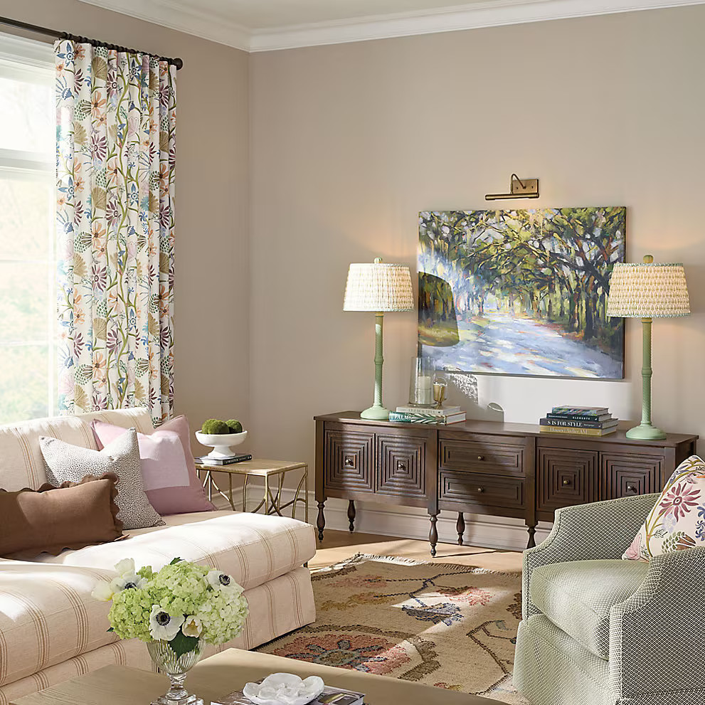 Ballard Designs Marletta Floral Drapery Panel…