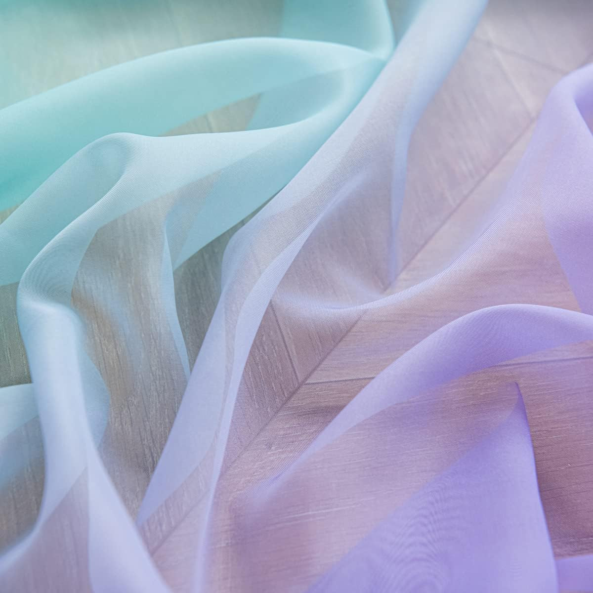 Windows Gradient Color Sheer Curtains 84 Inches Length 2 Panels Sheer Curtain Pa
