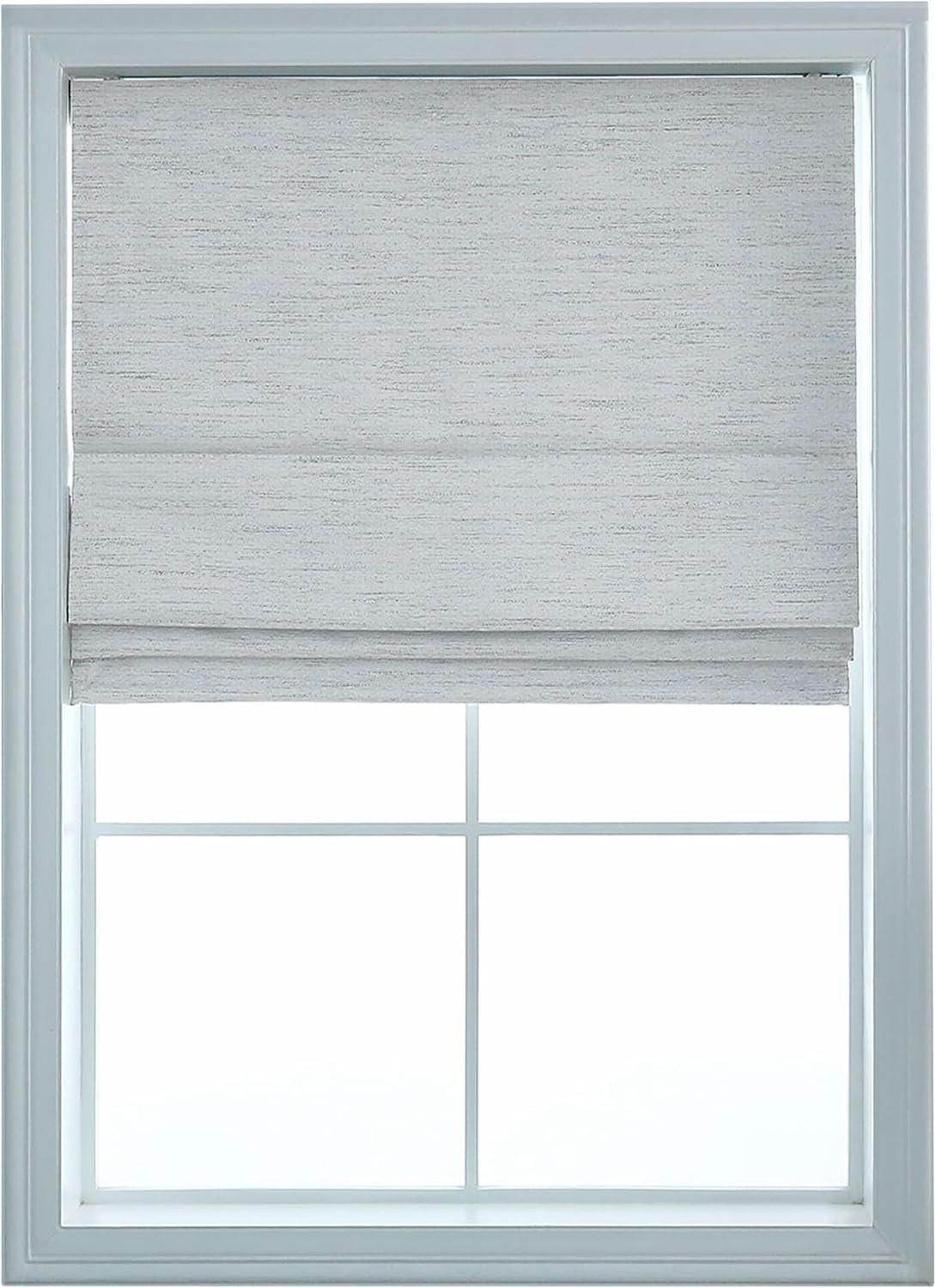 Cordless Roman Shades – Pull Down Room Darkening & Blackout with Woven Fabric