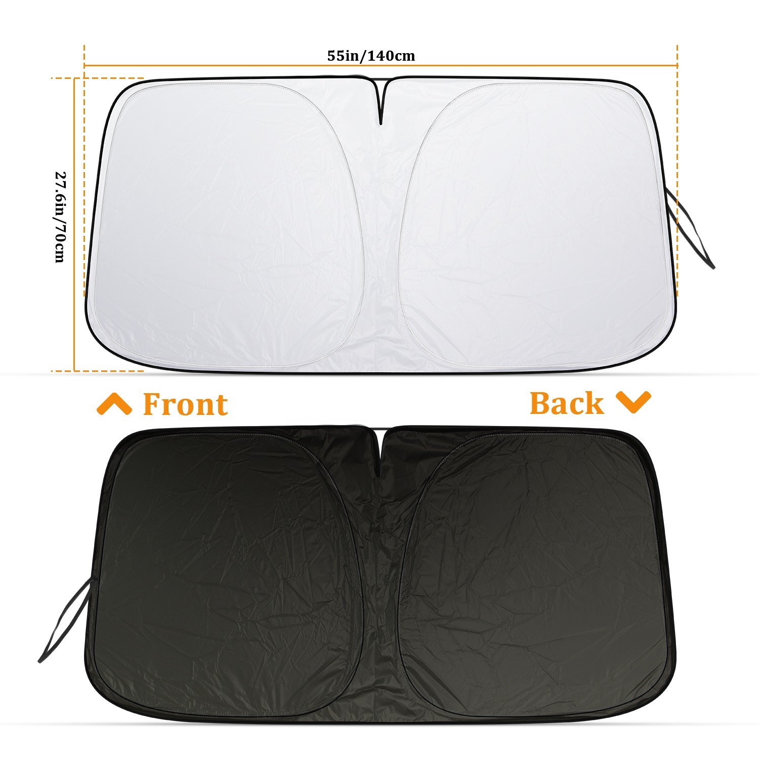 Universal Foldable Car Windshield Sun Shade | Heat Shield&UV Blocker | Most Cars