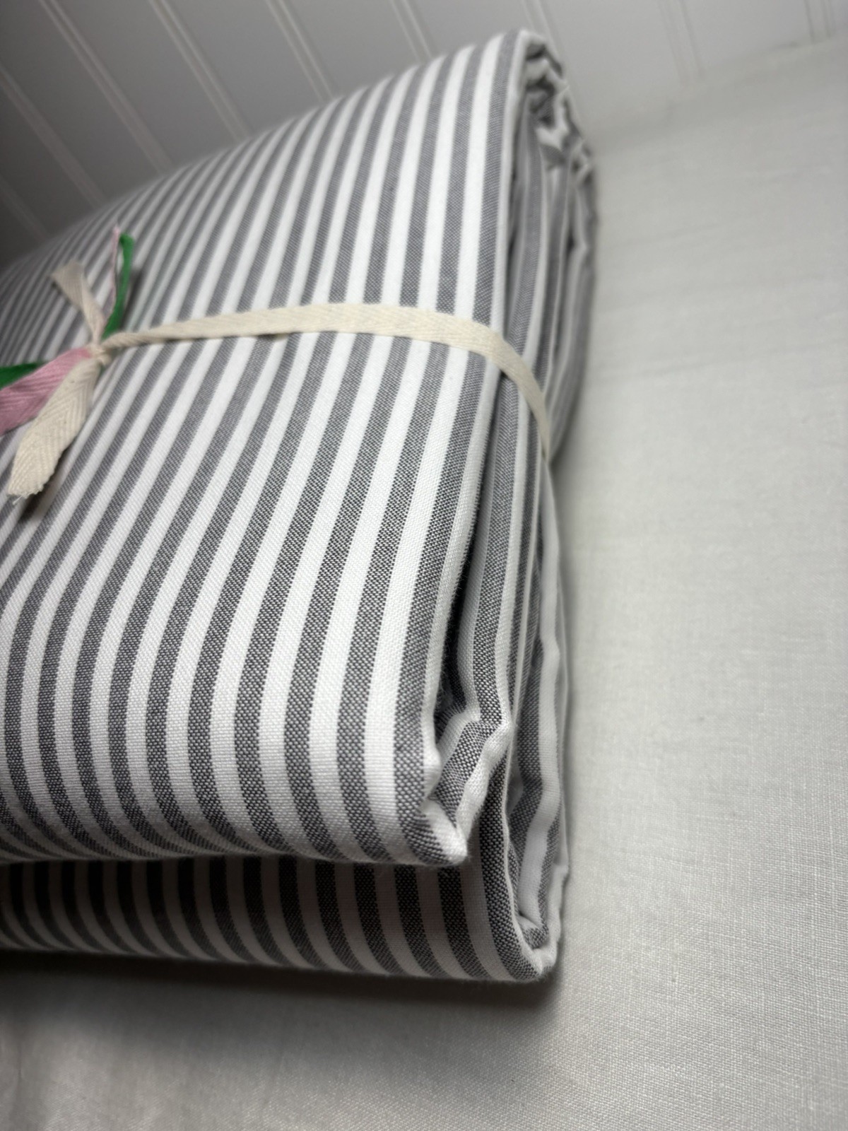 Pottery Barn Teen Boxter Stripe Blackout Curtain ~ 54” x 96” ~ Charcoal