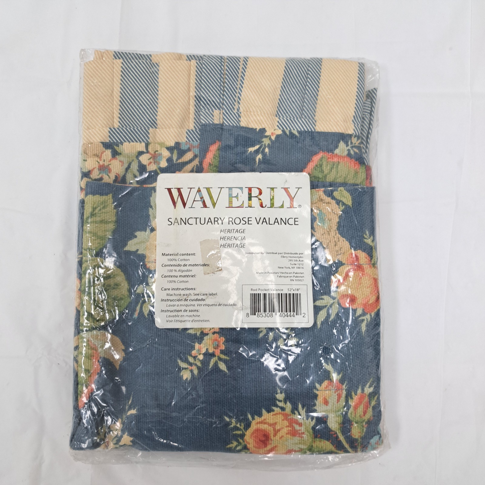 Vintage Waverly Norfolk Rose Mulberry 52″ X 18. Roses Valance Floral New