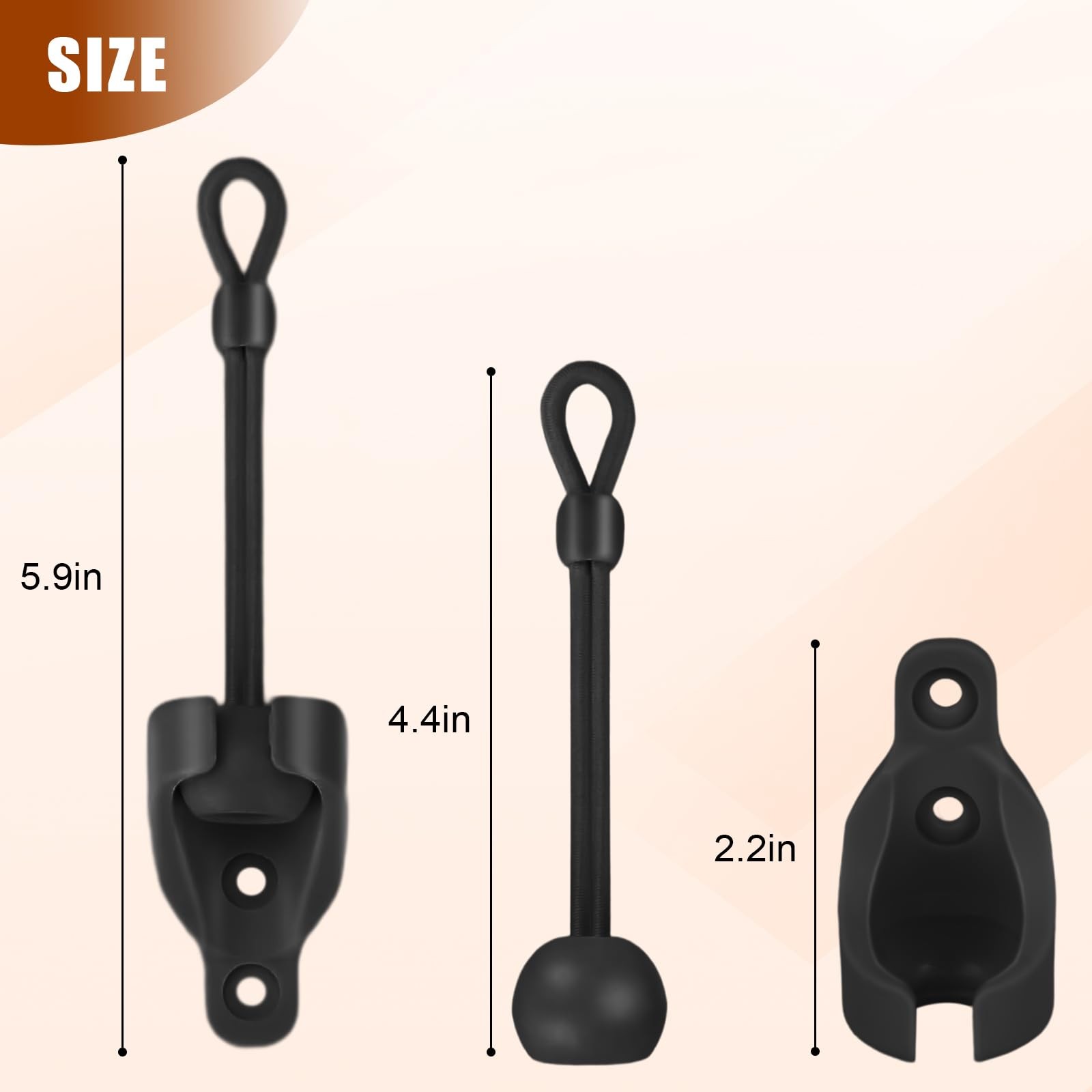 Seprochoo Coolaroo Replacement Parts Roller Shade Hardware One Size, Black