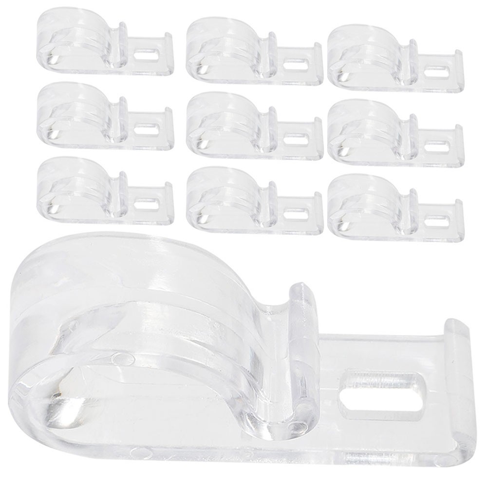 20Pcs Transparent Pom Curtain Hook Clips for Roller Blind Cord Safety