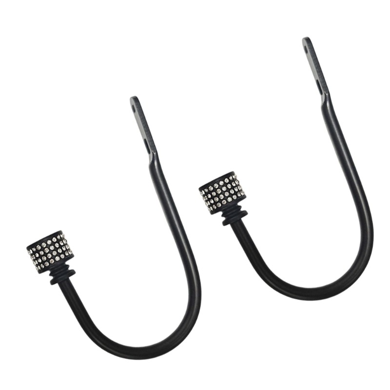 Decorative Wall Mount Curtain Tiebacks Hooks, 2 Piece Holdbacks for Daily Use