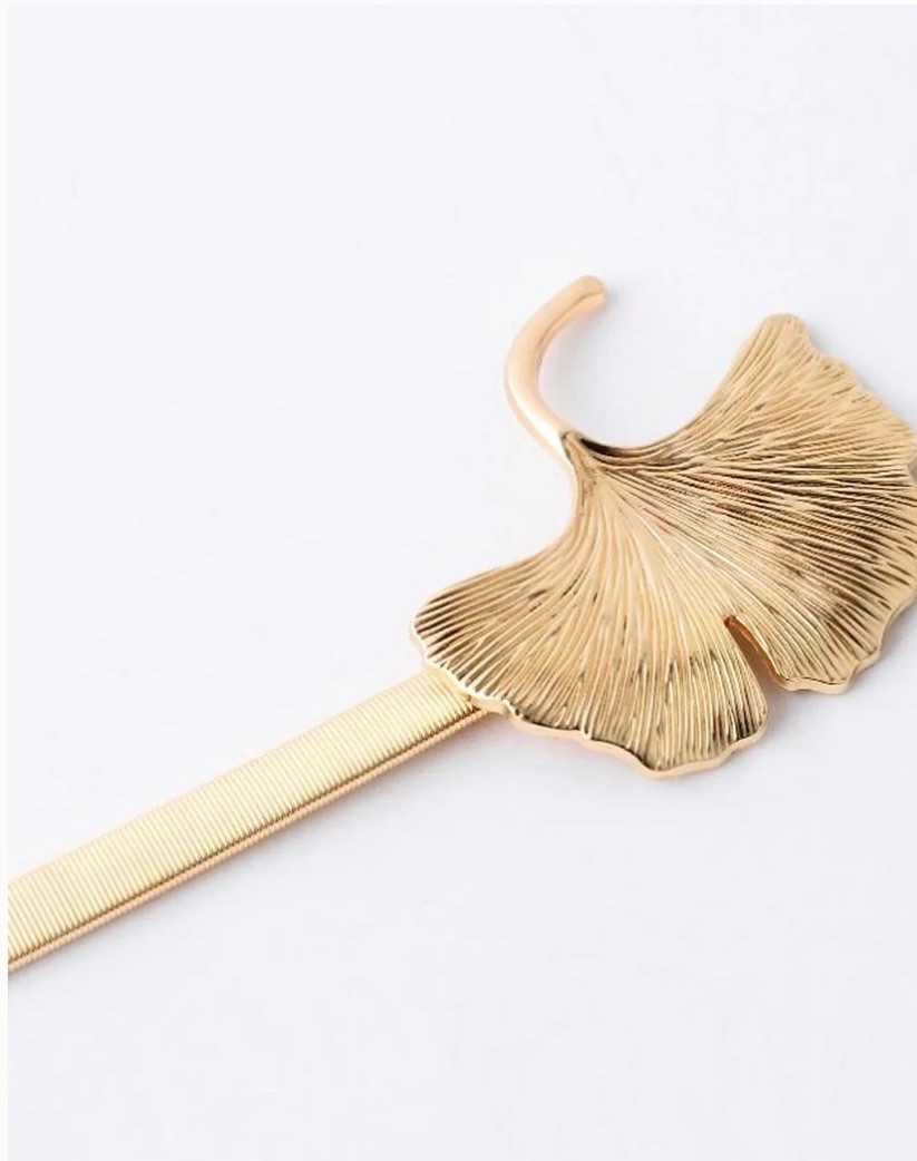 1 pc. leaf Gold bow tie metal curtain holdback/tieback solid brass