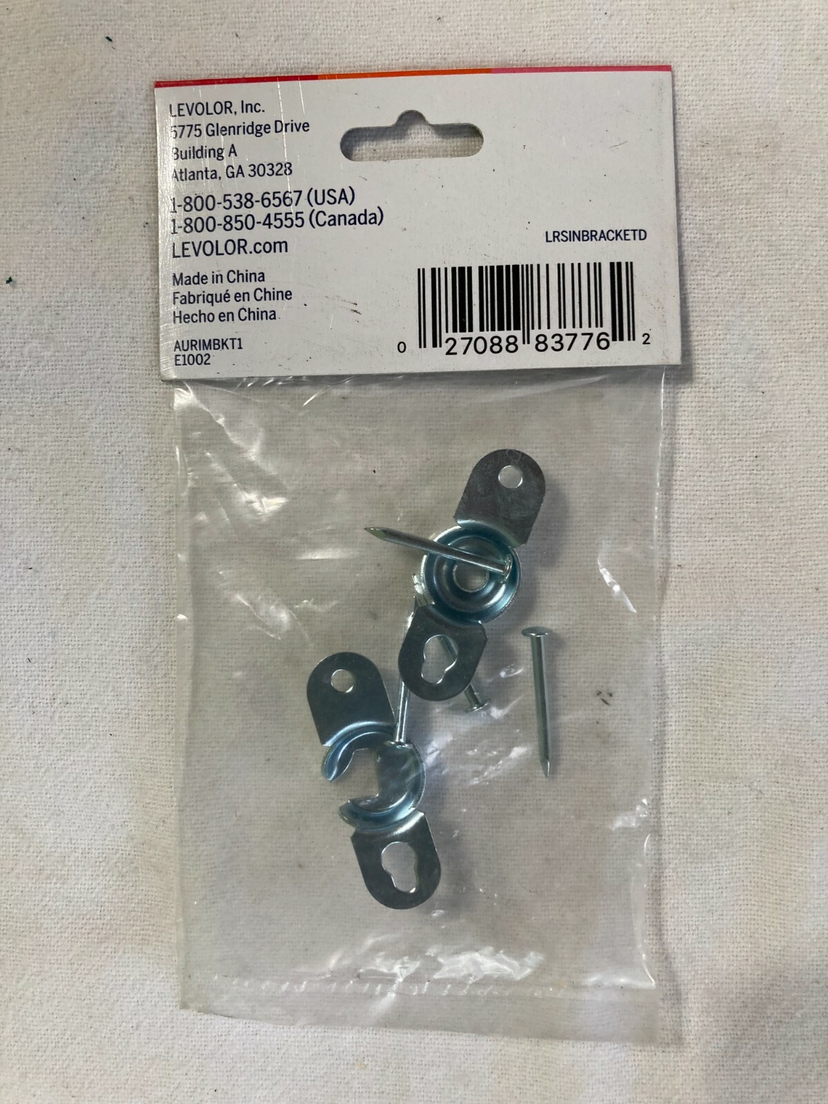 Levolor 43244 Window Frame Roller Shade Mount Brackets