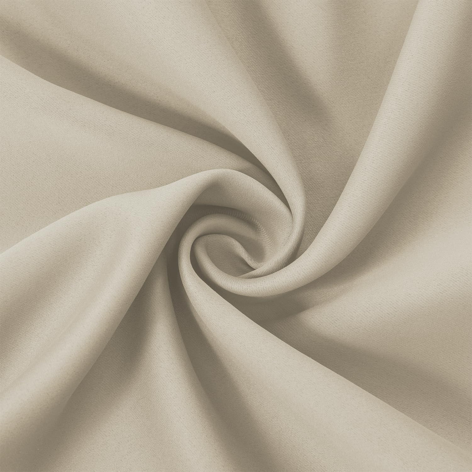 LEMOMO Light Beige Thermal Blackout Curtains/38 X 54 Inch/Set of 2 Panels Room D