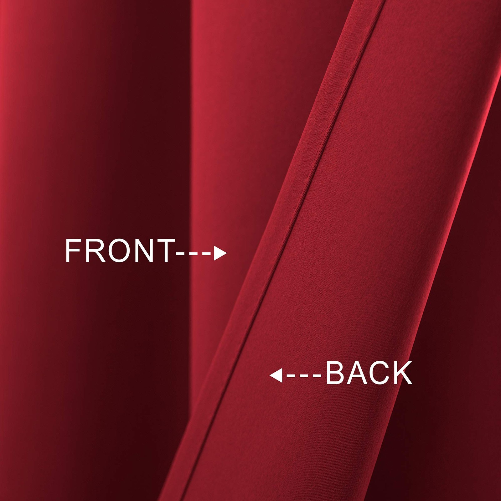Mrs.Naturall Red Kitchen Valances 2 Pack Rod Pocket Blackout Insulated Therma…