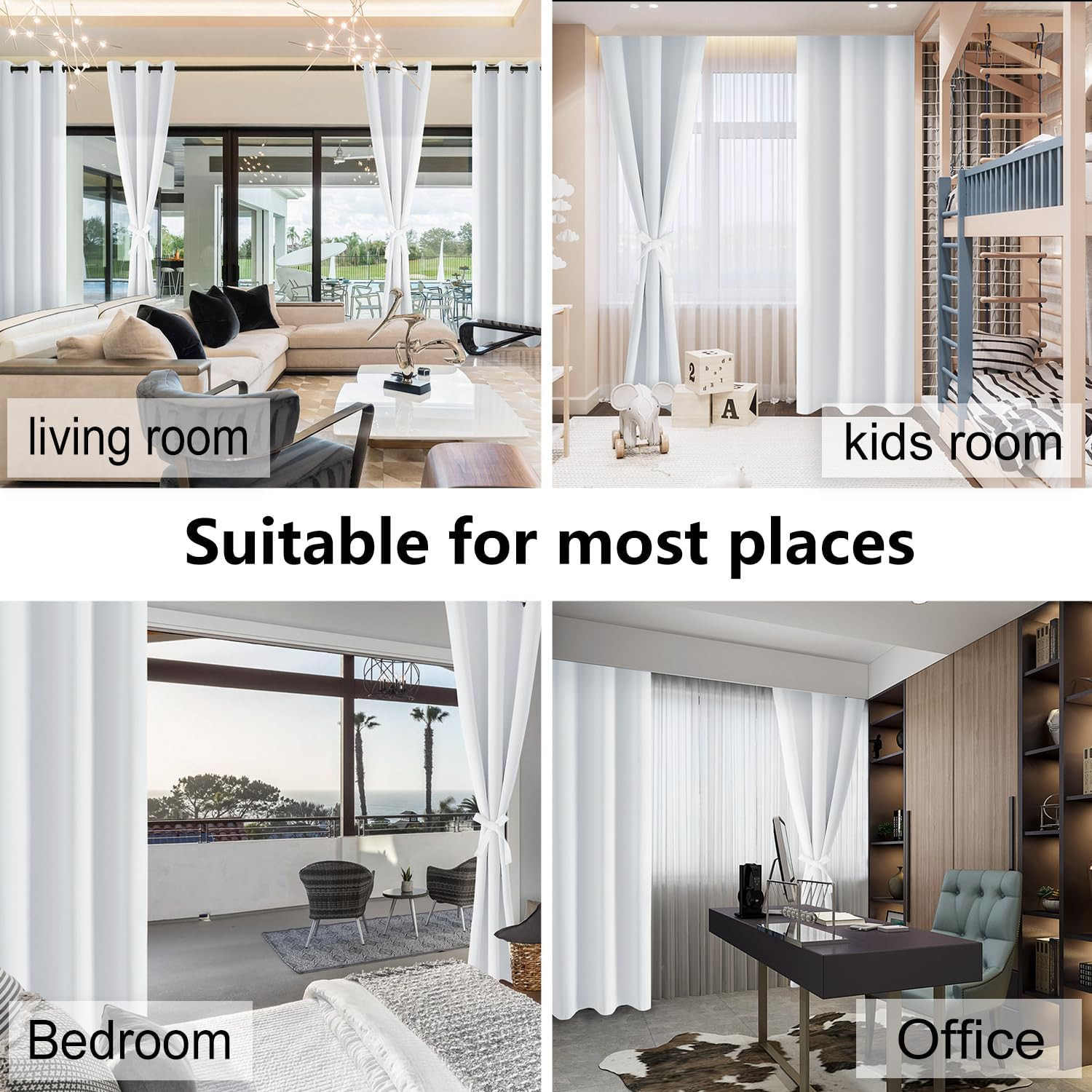 RV Blackout Curtains 52×36 Thermal Insulated Window Panels 2 Pack Tie