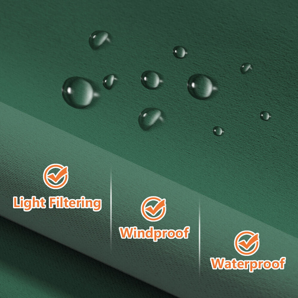 Windproof Curtains Thermal Insulated Waterproof Blackout Grommet at Top + Bottom