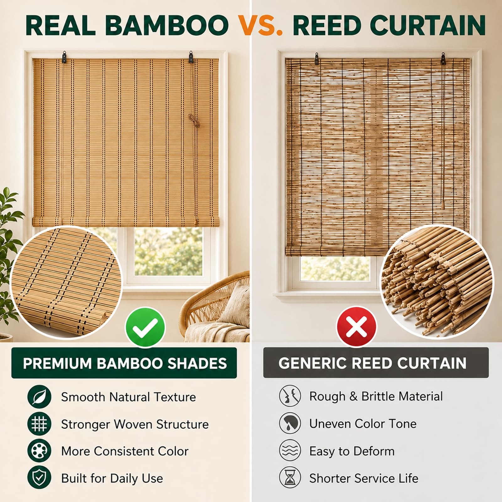 Blinds for Interior Windows, Custom Shades for Indoor Windows, Light Filterin…
