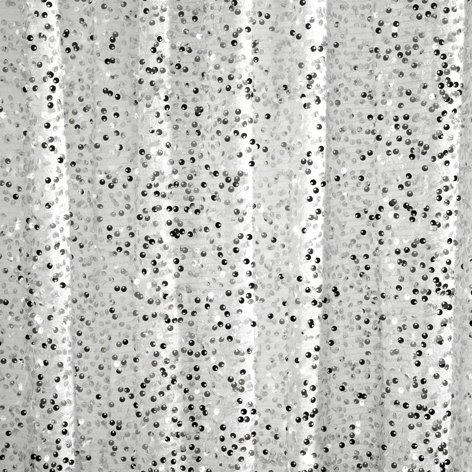 Ballgown Glam Sparkle Sequins Window Curtain Panel, Single, 52″ W x 84″ L, Si…