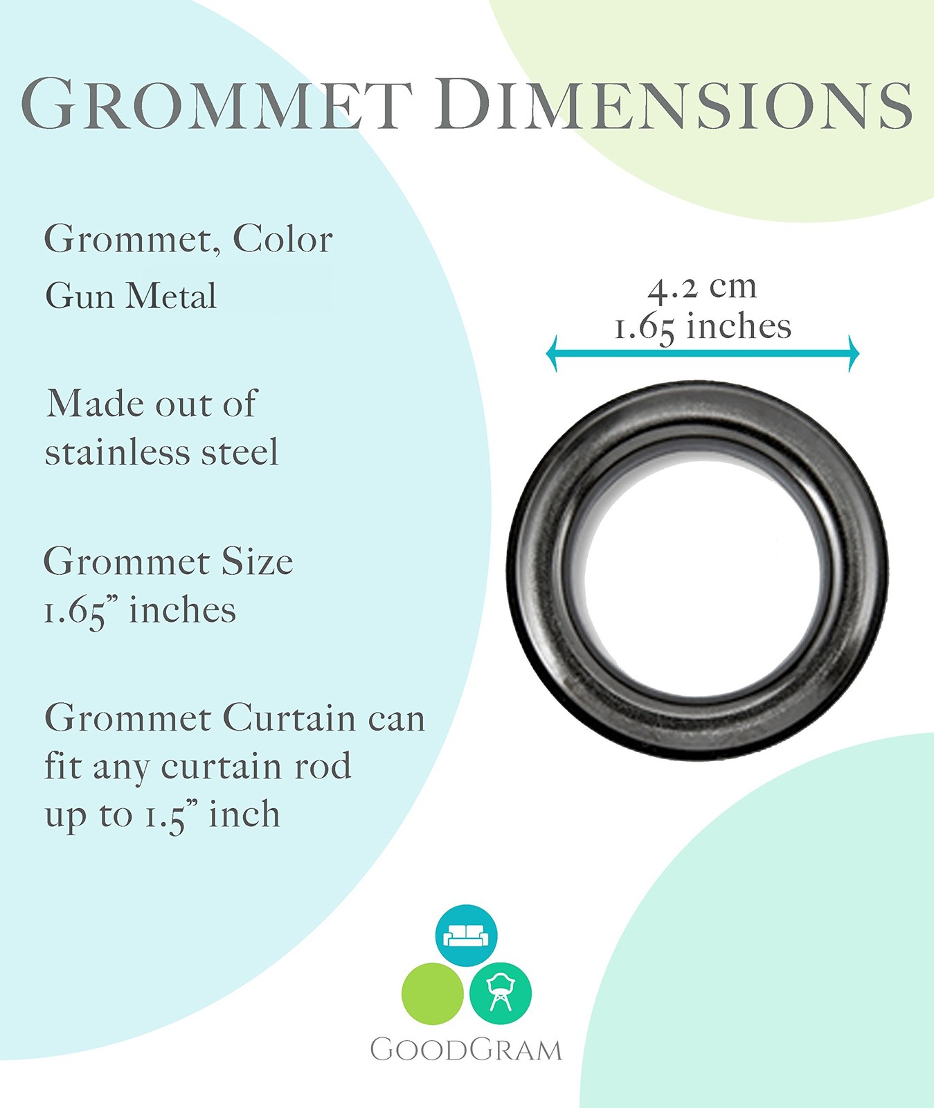2 Pack Semi Sheer Ombre Chic Grommet Curtain Panels – Assorted Colors (Citrus…