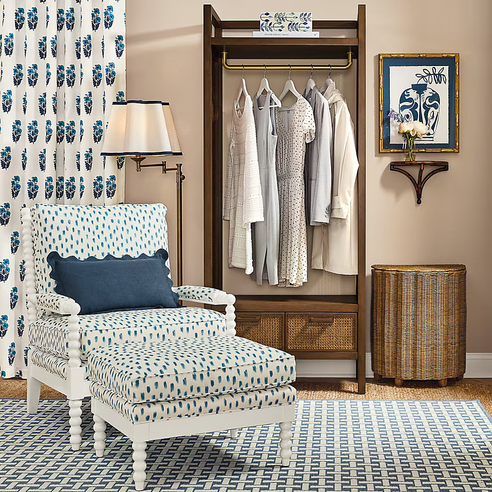 Ballard Designs Leila Block Print Drapery Panel…