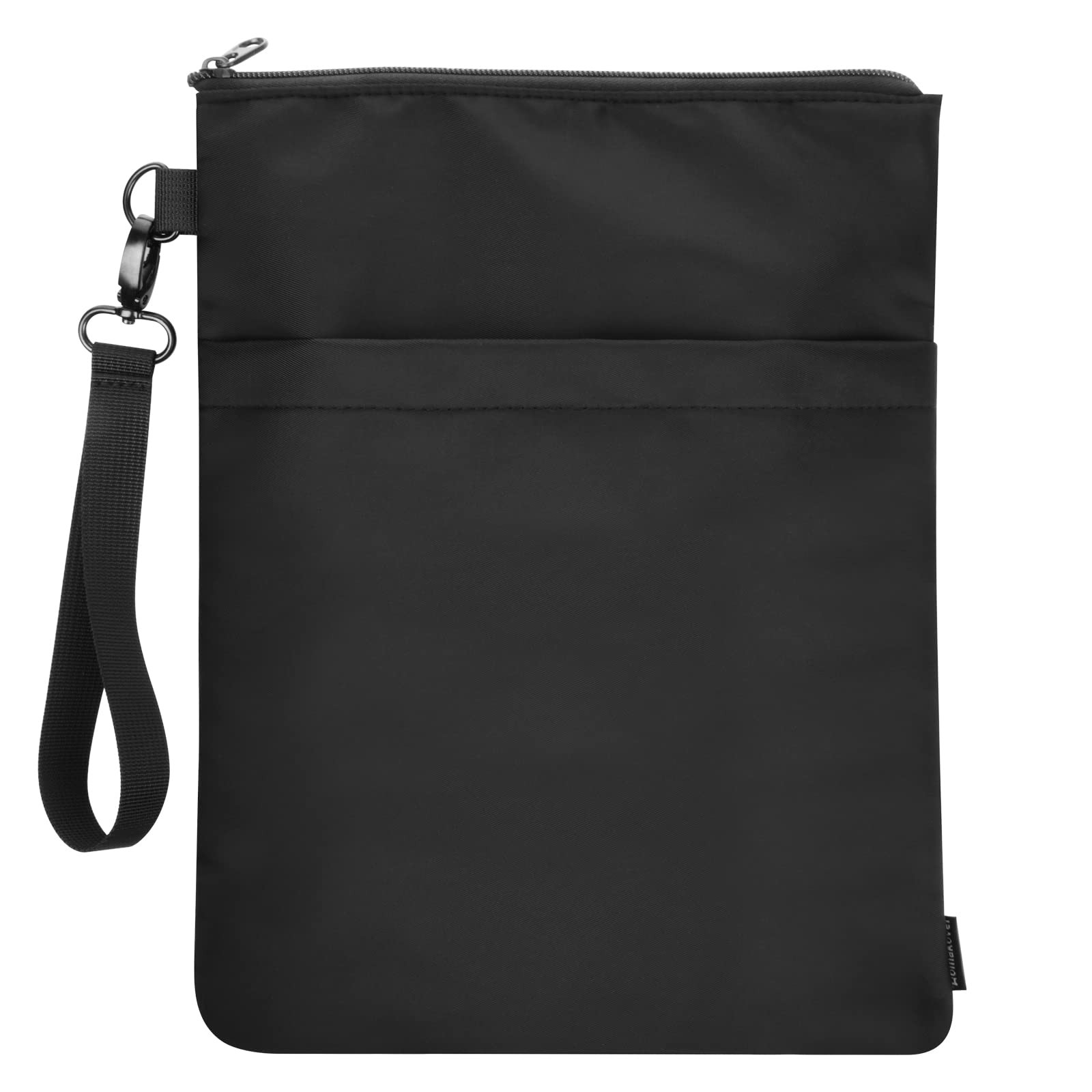 Book Sleeves with Zipper, Travel Protector Pouch for 1 Pc, Black